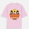 Miami Beach Oversized T-Shirt | 180 GSM Cotton Unisex Tee | Multicolor
