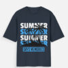 Summer Days Memories Oversized T-Shirt | Unisex 180 GSM Cotton Summer Graphic Tee