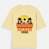 Miami Beach Oversized T-Shirt | 180 GSM Cotton Unisex Tee | Multicolor