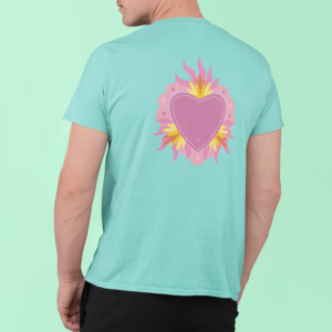 Heart Classic Crew T-Shirt | Unisex 100% Cotton 180 GSM | Multicolor