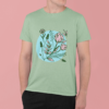 Elegant Flower Graphic Tee | 180 GSM Cotton | Multicolor