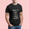 Drink Chai Take Rest Classic Crew T-Shirt | Unisex 180 GSM Cotton Chai Lover Tee
