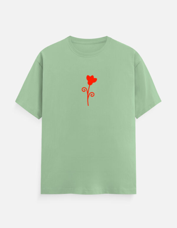 Flower Design T-Shirt | Unisex 100% Cotton 180 GSM | Multicolor