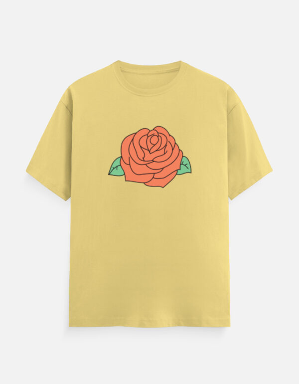 img_637058938c6223.jpg Minimalist Flower Design T-Shirt | Unisex 100% Cotton 180 GSM