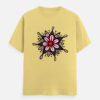 Minimalist Flower Graphic T-Shirt | 180 GSM Cotton | Multicolor