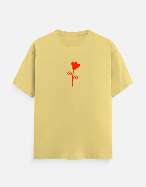 Flower Design T-Shirt | Unisex 100% Cotton 180 GSM | Multicolor