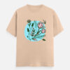 Elegant Flower Graphic Tee | 180 GSM Cotton | Multicolor