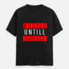 img_d867d2f05c09d7.jpg Hustle Until Sunset Classic Crew T-Shirt | Unisex 180 GSM Cotton Graphic Tee| Multicolor