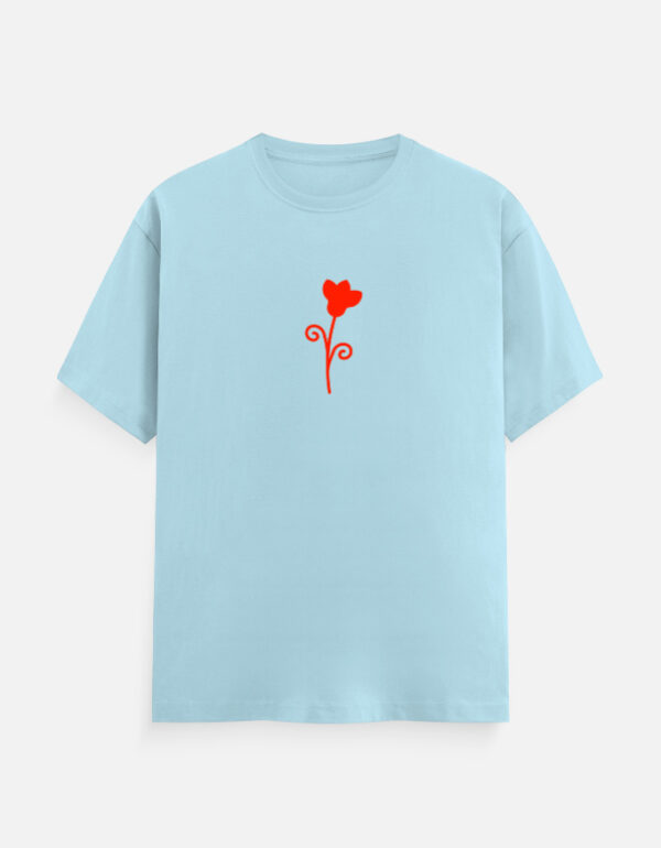 Flower Design T-Shirt | Unisex 100% Cotton 180 GSM | Multicolor