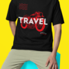 Bike Lovers Graphic Oversized T-Shirt for Men and Women | Unisex 180 GSM Cotton Biker Tee