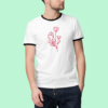 ringer-t-shirt-mockup-of-a-serious-man-at-a-studio-4381-el1 Flower Ringer T-Shirt | Unisex 100% Cotton 180 GSM | Multicolor