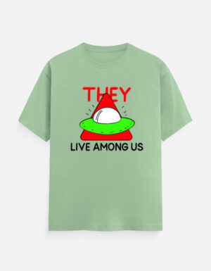They Live Among Us Classic Crew T-Shirt | Unisex 180 GSM Cotton Graphic Tee
