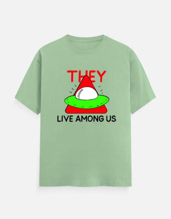 They Live Among Us Classic Crew T-Shirt | Unisex 180 GSM Cotton Graphic Tee